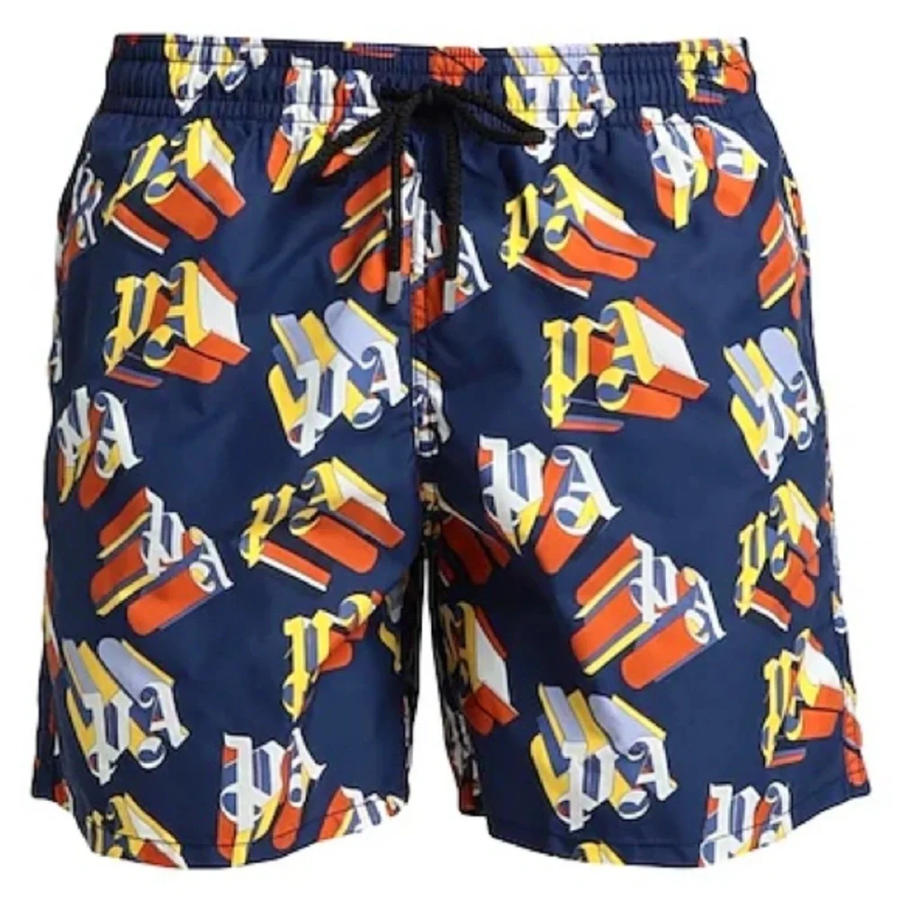 PALM ANGELS X VILBREQUIN MONOGRAMMED LOGO SWIM SHORTS SIZE S - Picture 10 of 15